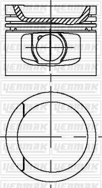 Поршень YENMAK 31-04328-000