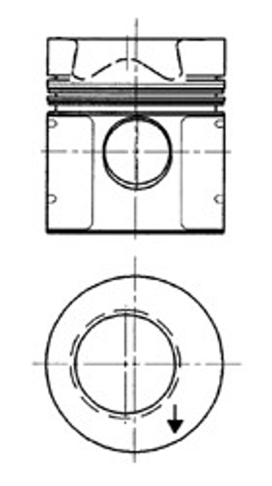 Поршень двигателя KOLBENSCHMIDT 92 525 700