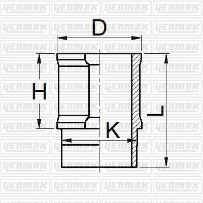 Гильза цилиндра YENMAK 51-05909-000