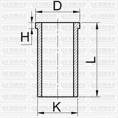 Гильза цилиндра fiat / iveco 1.9d d82mm 223 a6.000/188 a 3.000 euro 3 YENMAK 51-65265-000