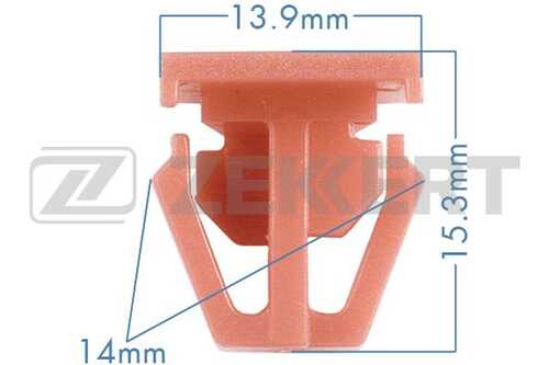 Be1766 клипса крепёжная honda мин. кол. заказа 10шт ZEKKERT BE1766
