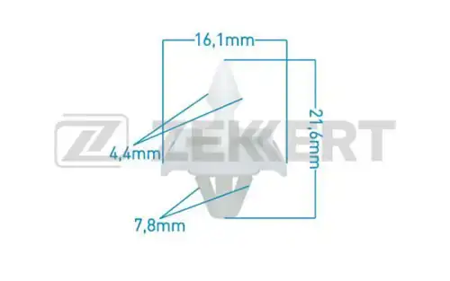 Клипса крепёжная mercedes мин. кол. заказа 10шт zekkert ZEKKERT BE2910