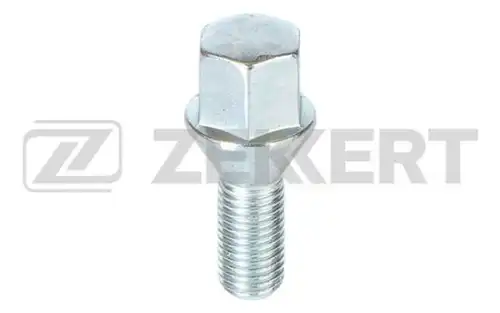 Болт колесный конус 12mmx1.50 длина резьбы 24 ключ 17 цинк zekkert ZEKKERT BE4016