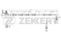 Датчик износа тормозных колодок jaguar e-pace (x640) 17- land rover discovery s ZEKKERT BS-8141