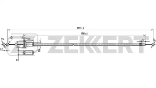 Bz-1180 трос капота vw transporter iv 90- ZEKKERT BZ-1180