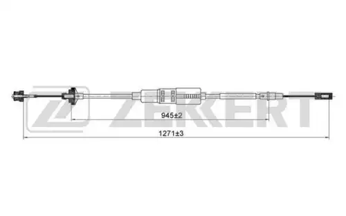 Bz-1227 трос сцепления vw passat iii iv 88- ZEKKERT BZ-1227