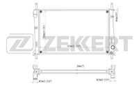 Радиатор системы охлаждения ZEKKERT MK1022