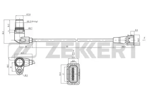 Se-4106 датчик положения коленвала chevrolet spark (m300) 05- matiz (m200 m250) 05- ZEKKERT SE-4106
