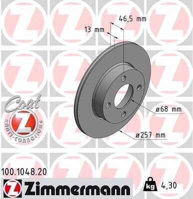 Тормозной диск coat z