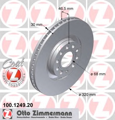 Тормозной диск coat z