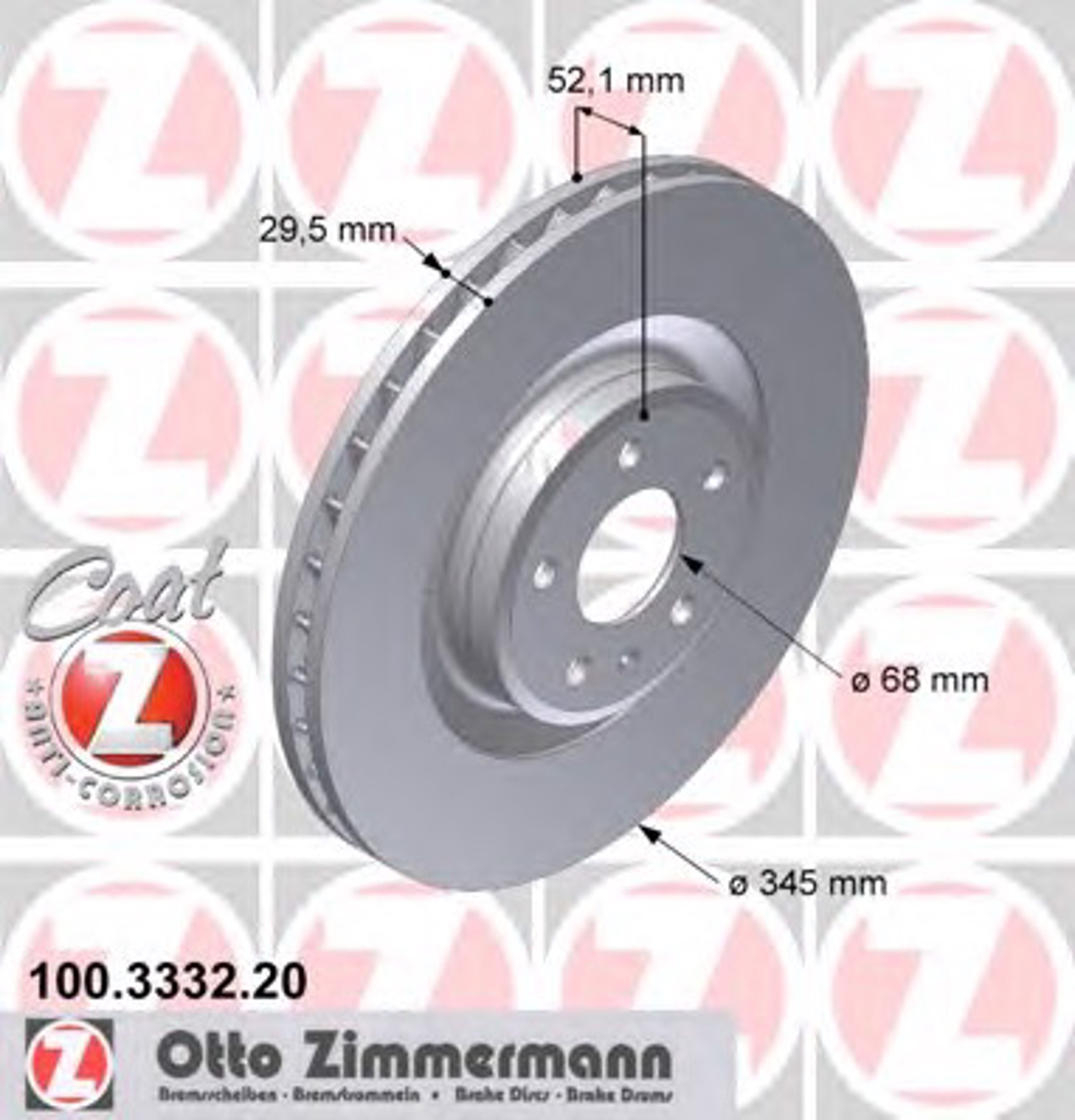 Тормозной диск coat z