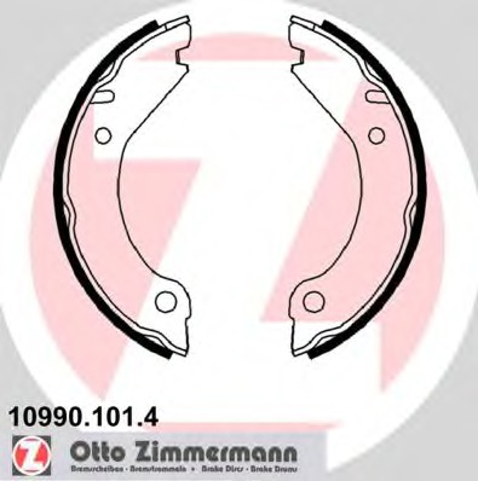 Барабан тормозной ZIMMERMANN 10990.101.4