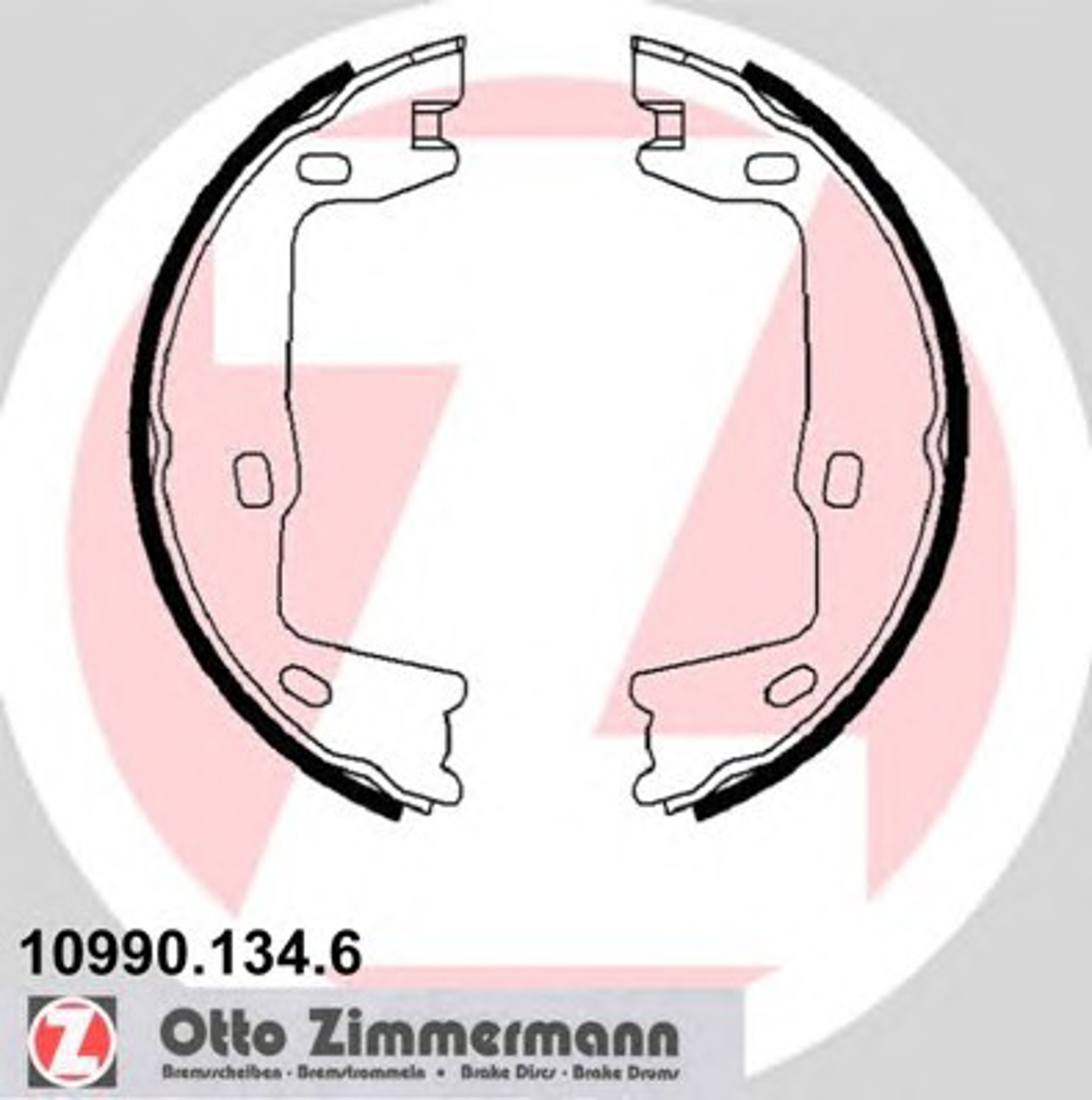 Колодки тормозные барабанные ZIMMERMANN 10990.134.6