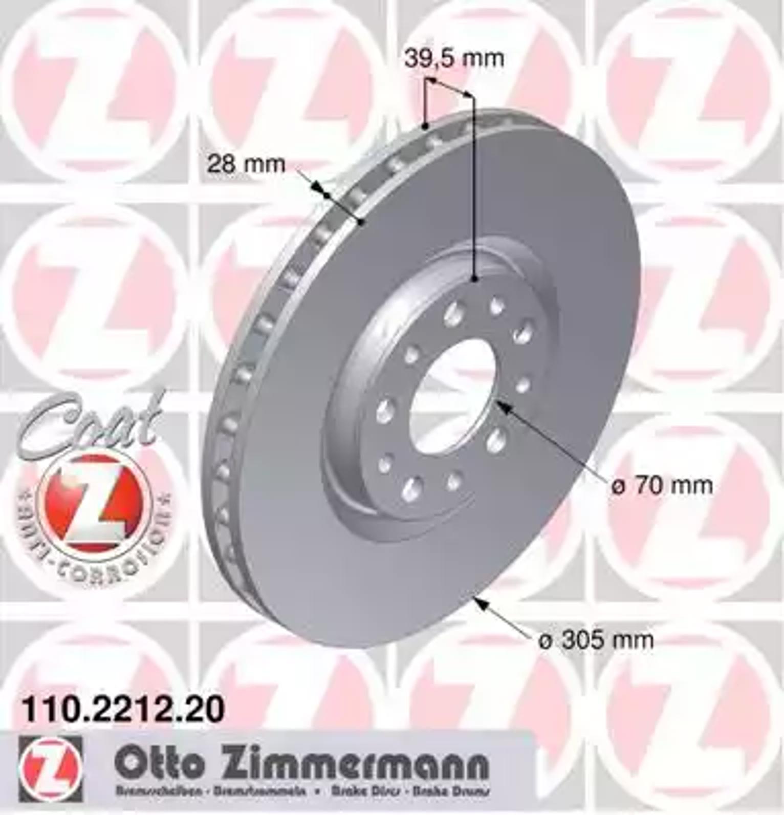 Тормозной диск coat z
