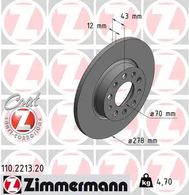 Тормозной диск coat z