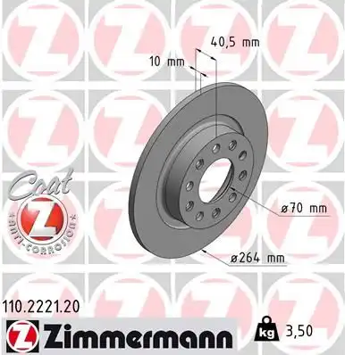 Тормозные диски ZIMMERMANN 110.2221.20