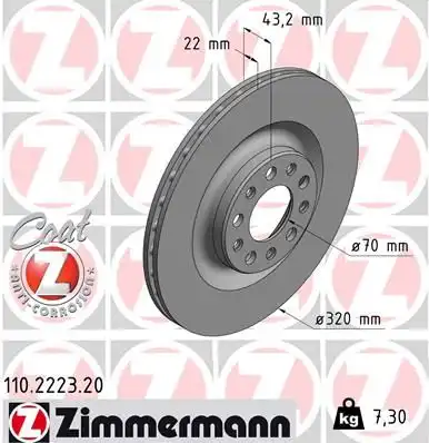 Тормозной диск coat z