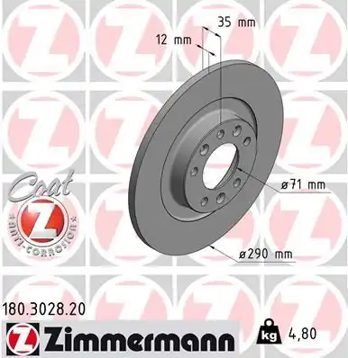 Тормозной диск coat z
