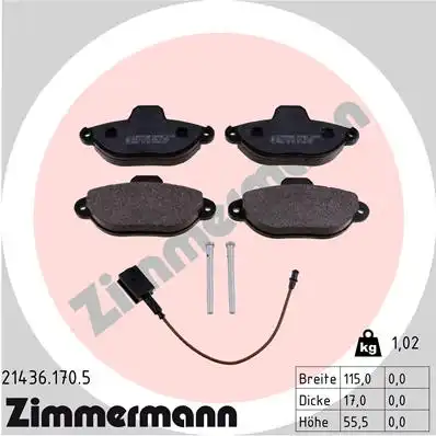 Тормозные колодки ZIMMERMANN 21436.170.5