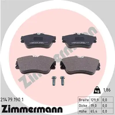 Тормозные колодки ZIMMERMANN 21479.190.1