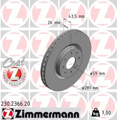 Тормозной диск coat z