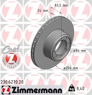 Тормозной диск coat z