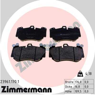 Тормозные колодки ZIMMERMANN 23961.170.1