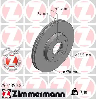 Тормозной диск coat z