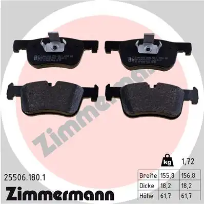 Комплект тормозных колодок дисковый тормоз bmw bmw 1 (f20) 07.2013