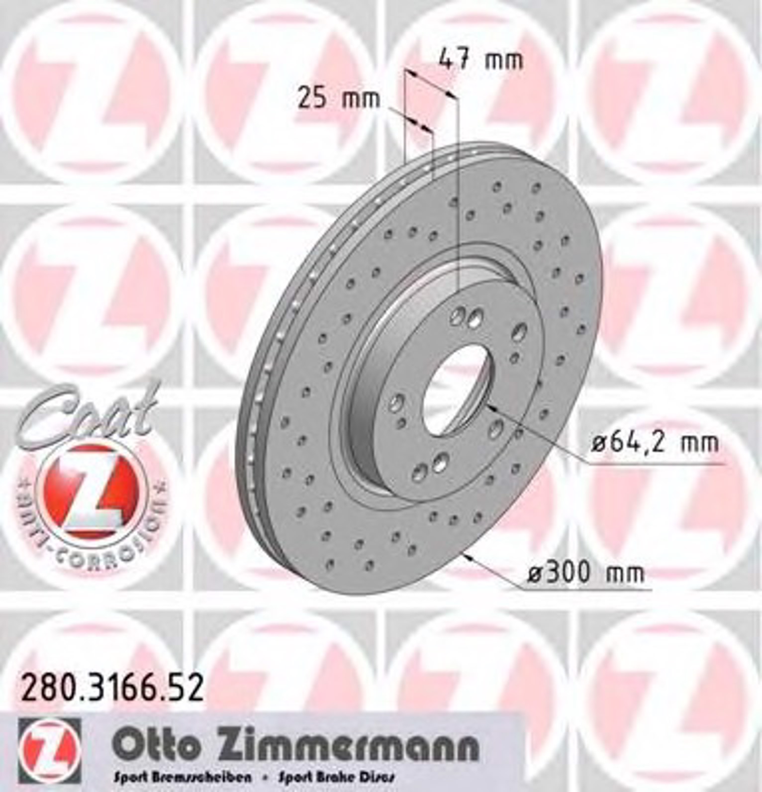 Тормозной диск sport brake disc z