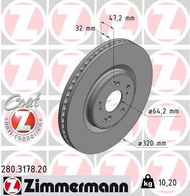 Тормозной диск coat z