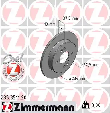 Тормозной диск coat z
