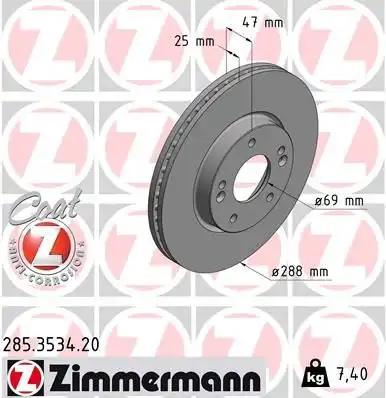 Тормозной диск coat z