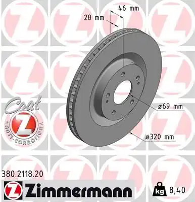Тормозной диск coat z