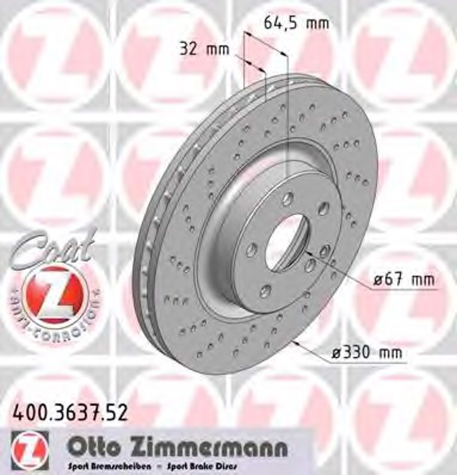 Тормозной диск sport brake disc z