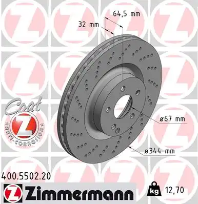 Тормозной диск coat z