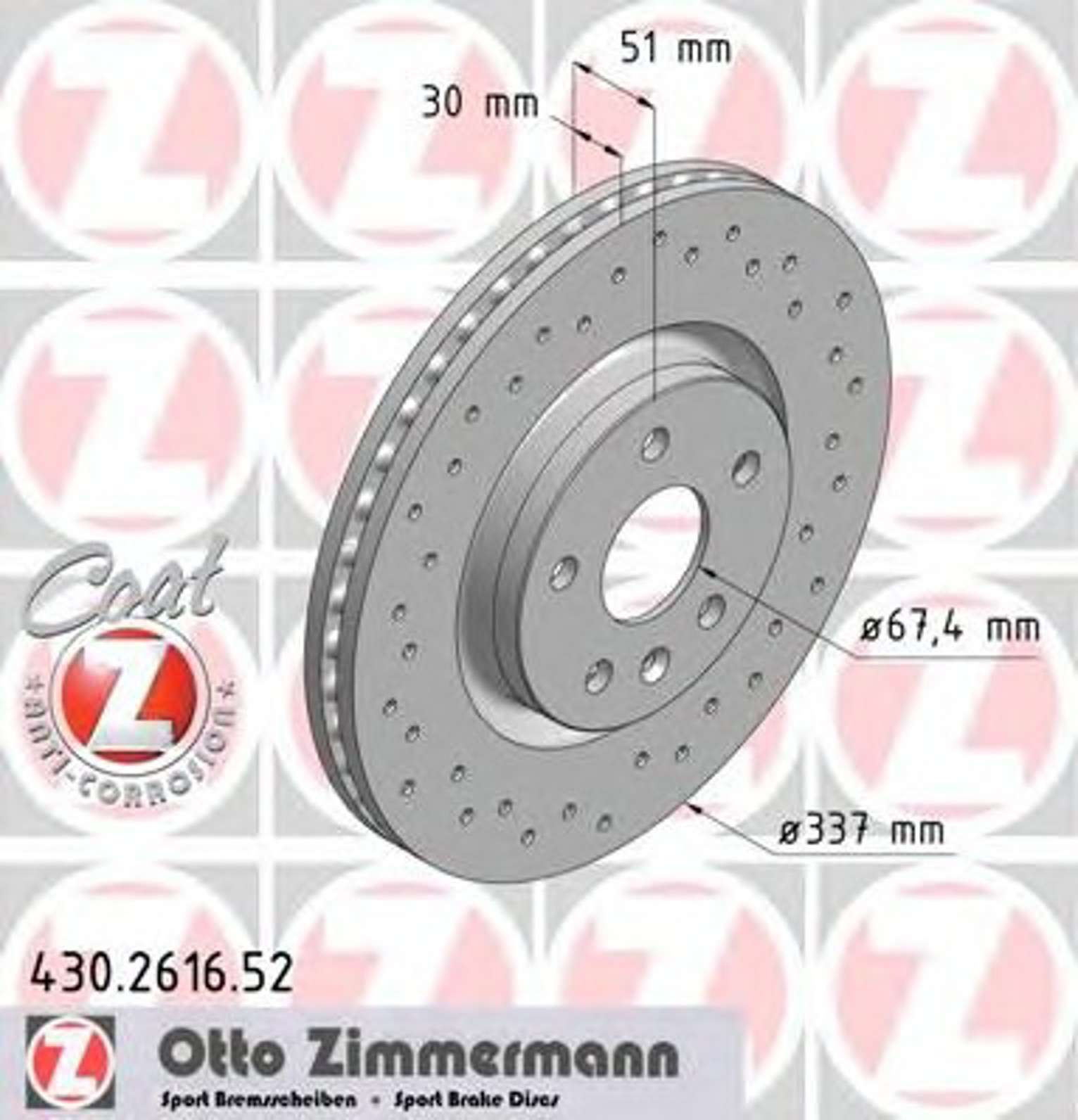 Тормозной диск sport brake disc z