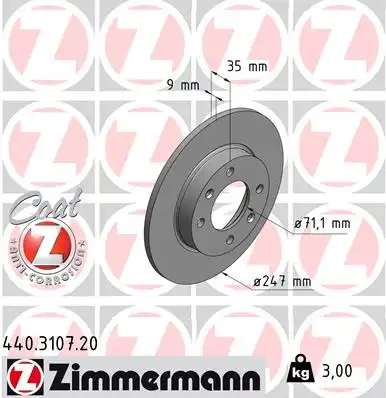Тормозной диск coat z