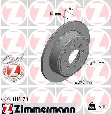 Тормозные диски ZIMMERMANN 440.3114.20