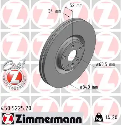 Тормозной диск coat z