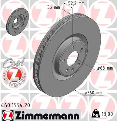 Тормозной диск coat z