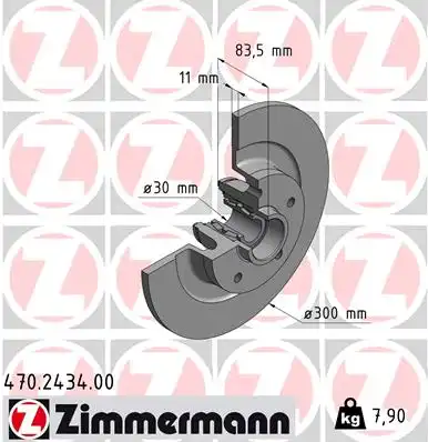 Тормозные диски ZIMMERMANN 470.2434.00
