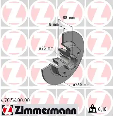 Тормозные диски ZIMMERMANN 470.5400.00