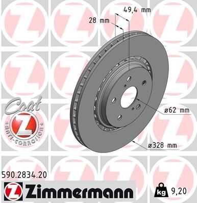 Тормозной диск coat z