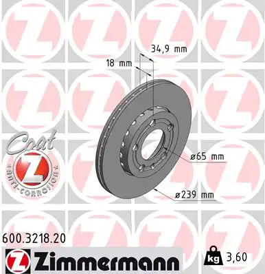 Тормозной диск coat z