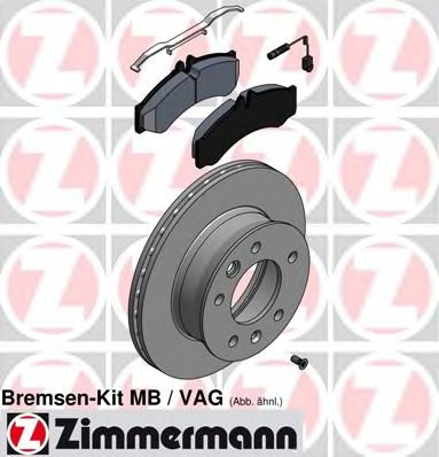Комплект торм. mb sprinter/ vw crafter 06 f ZIMMERMANN 640.4301.00