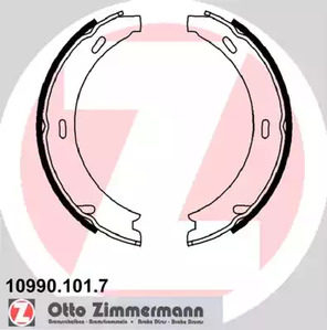 Комплект колодок стояночного тормоза ZIMMERMANN 10990.101.7