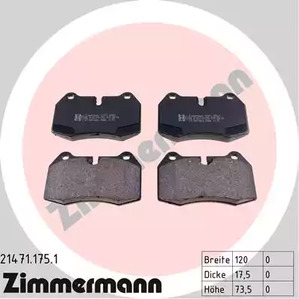Комплект тормозных колодок дискового тормоза ZIMMERMANN 21471.175.1