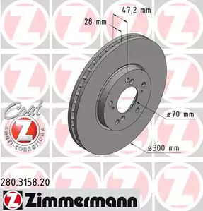 Тормозной диск coat z