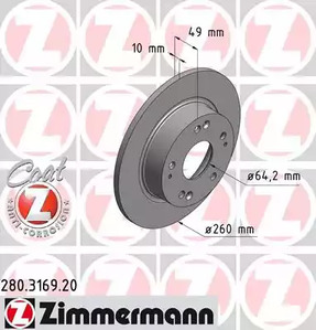 Тормозной диск coat z